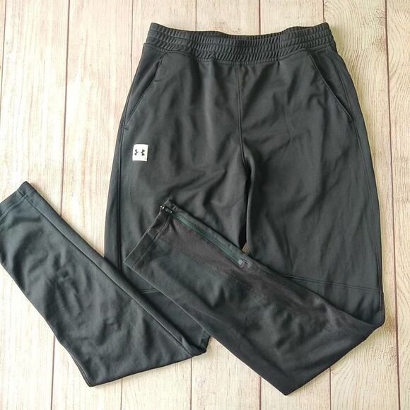 Under Armour tapered zip hem track pants sz M - Picture 1 of 9